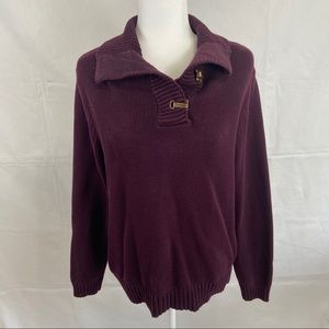 Lauren Jeans Co. Ralph Lauren Maroon Sweater